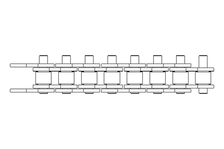 Roller chain 08B-1 DIN 8187