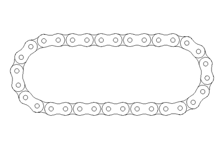 ROLLER CHAIN   10 B-1 DIN 8187