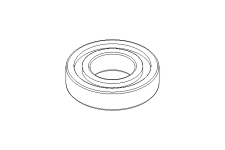 Deep groove ball bearing 6207 2RS 35x72