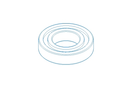 Deep groove ball bearing 6208 NR 40x80