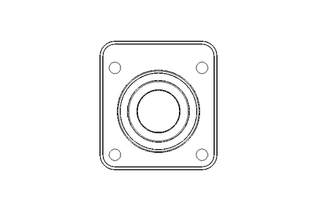 Mancal de flange PCSK 40/43,8x121