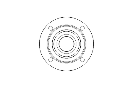 Mancal de flange RME FA125.8 40x145x56,3