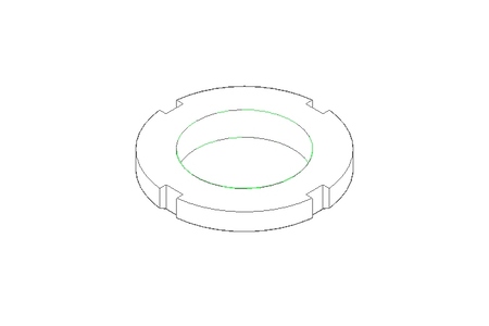 Porca ranhurada M30x1,5 ST DIN981