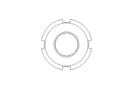 Slotted nut M16x1.5 ST DIN1804