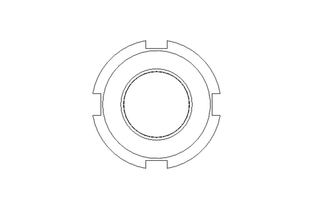 Гайка с пазом M20x1,5 ST DIN1804