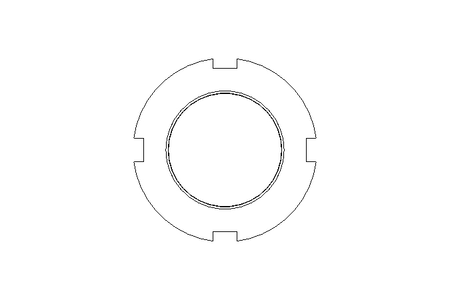 Nutmutter M40x1,5 A2 DIN1804