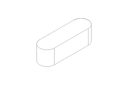 Passfeder DIN6885-1 A 20x6x6 1.0503+CR