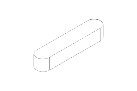 Passfeder DIN6885-1 A 40x8x7 1.0503+CR