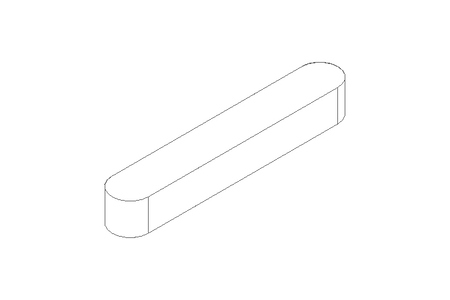 Passfeder DIN6885-1 A 50x8x7 1.0503+CR