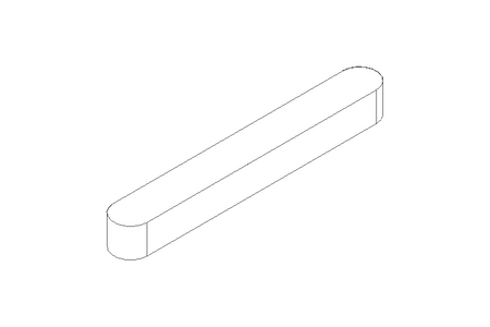 Passfeder DIN6885-1 A 63x8x7 1.4571