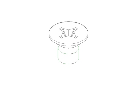 Countersunk head screw M4x6 A2 70