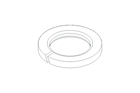 Spring lock washer B 18 St-Zn DIN127