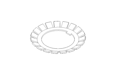 Frein d'écrou MB7 35x57 St DIN5406