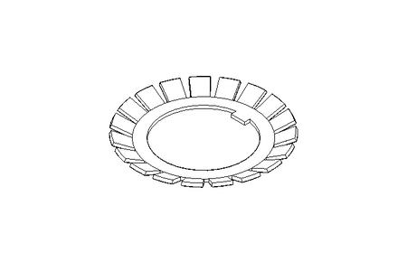 Frein d'écrou MB7 35x57 St DIN5406