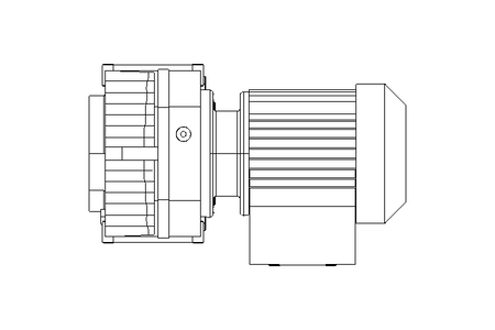 Flachgetriebemotor 0,25kW 41 1/min