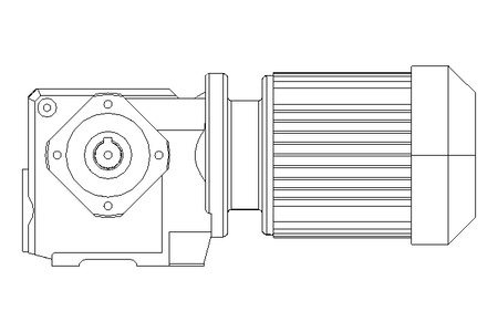 Motor engrenagem sem fim 0,25kW 199