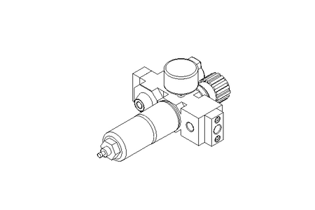 Air service unit 1/4"D Mini