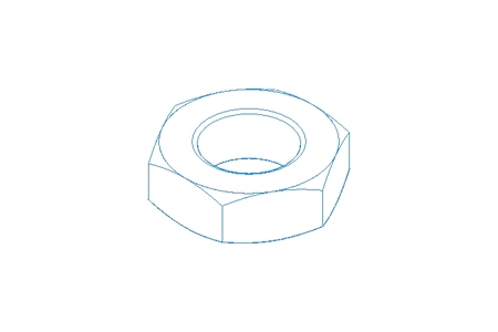 Hexagon nut M12x1.5 St-Zn DIN439