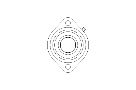 Mancal de flange GLCTE 35x94x41,8