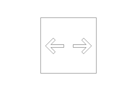 Hinweiszeichen "Doppelpfeil"