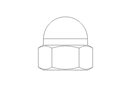 Ecrou borgne hexagonal M20 A2 DIN1587