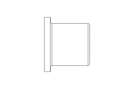 Plain bearing bush 10x14x18x15x2