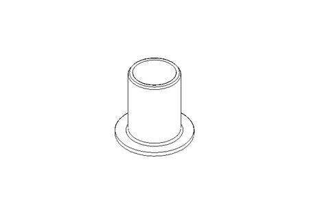 Plain bearing bush 10x12x18x17x1