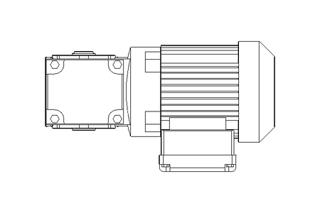 Motorreductor ortogonal 0,25kW 79 1/min