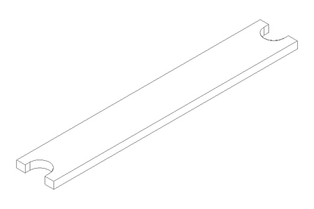 Ressort à lames L=52 B=7,9 S=1,5