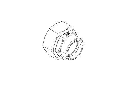 Reducing coupling L 42/35 St-Zn ISO8434