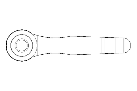 Clamping lever adjustable Size 4 M12x45