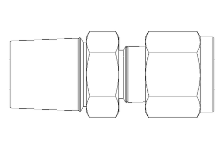 Rohrverschraubung 6 G3/8" Niro