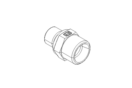 Encaixe tubo/união rosc. L 12 R1/4" Niro