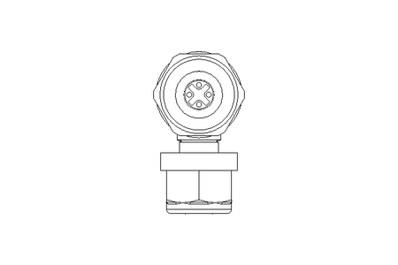 Conector redondo M12x1 4 polos