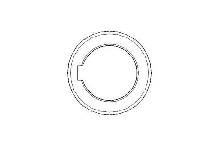 Roda dentad L=206 z=26 D=69,4 d=65 ZX530