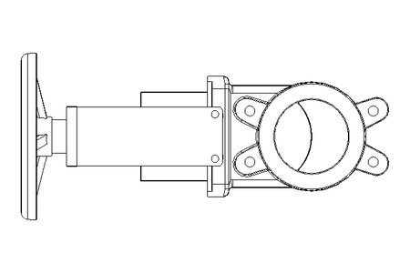 VALVULA TIPO GAVETA DN100 PN10 C VOLANTE