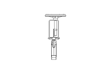 Plattenschieber DN100 PN10 mit Handrad