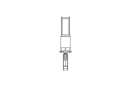 Knife gate valve DN80 PN10 pneumatic