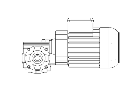 螺杆齿轮速电机 0,55kW 140 1/min