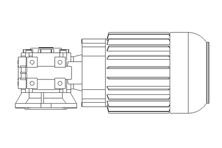 Motor engrenagem sem fim 0,55kW 74 1/min