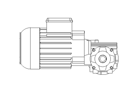 Motore a vite senza fine 0,55kW 74 1/min