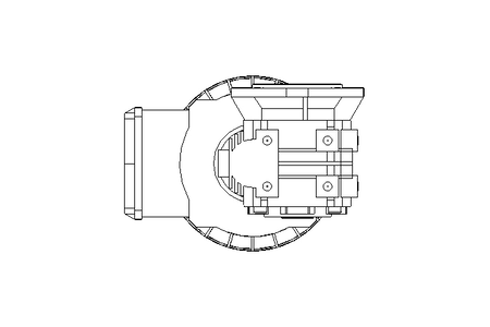 Worm gear motor 0.55kW 74 1/min