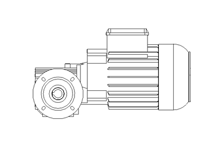 Motor engrenagem sem fim 0,55kW 74 1/min