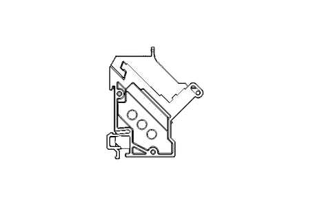 Modulo de trilho DIN DRM45 C6/S 1X RJ45