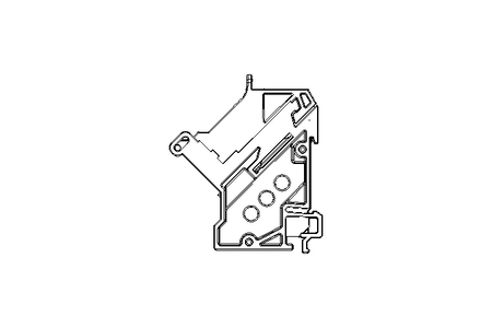 Modulo de trilho DIN DRM45 C6/S 1X RJ45