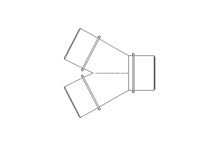 Y-Steckverschraubung DN50 PE