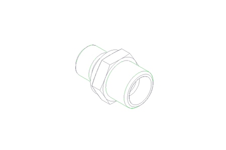 Connecting piece L 10 G1/4" St ISO8434