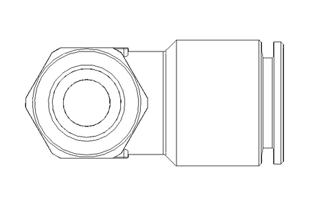 Conexão em L roscada QSLS-R1/4-10-K-SA