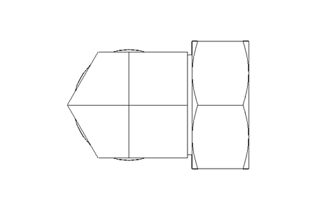 Threaded elbow connector L 42 St ISO8434