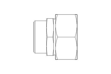 Reducing coupling L 35/28 St ISO8434